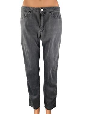 Acne Studios Tucker DK Blade Washed Gray High Rise Straight Denim Jeans Pants M